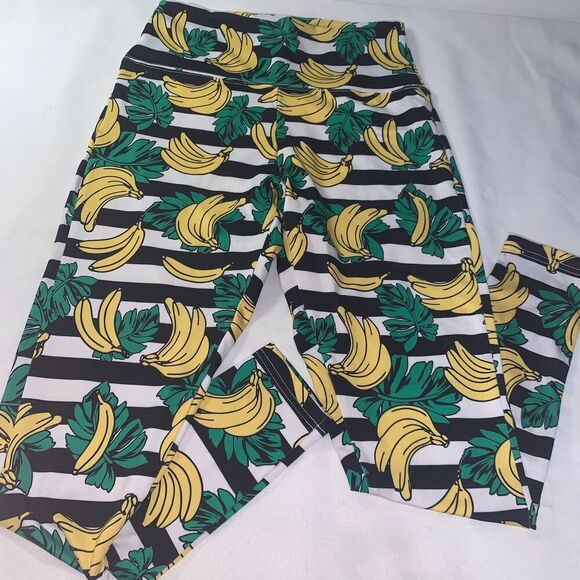 Tipsy Elves Women's Leggings Full Length banana Patterened Leggings Small summer - Picture 4 of 8